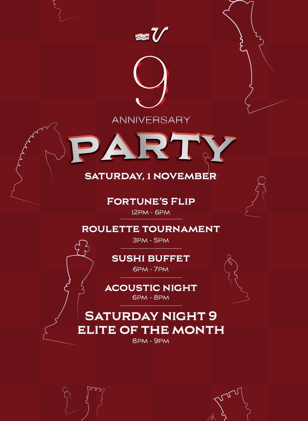 CLUB V ANNIVERSARY PARTY