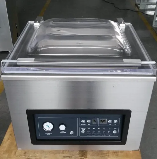 Shot of Vacuum Pouch Machinery.