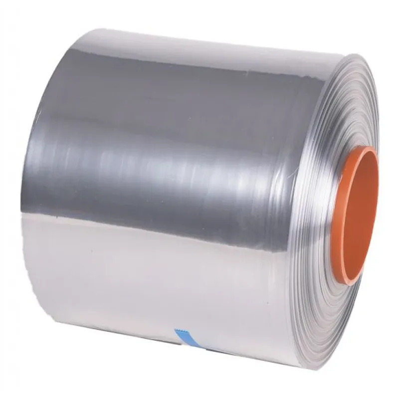 roller conveyor section that forms part of a packaging or shrink wrapping line.