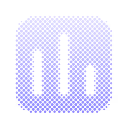 Icon of a vertical bar chart with three bars and grid background in purple shades.