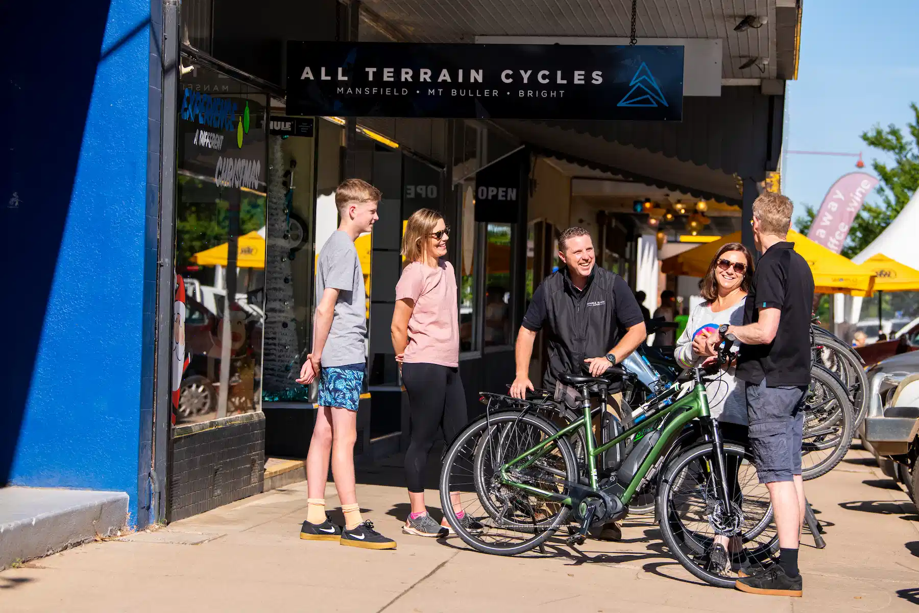 Bikers hiring bikes