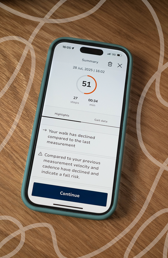 image of a smartphone showcasing OneStep's features