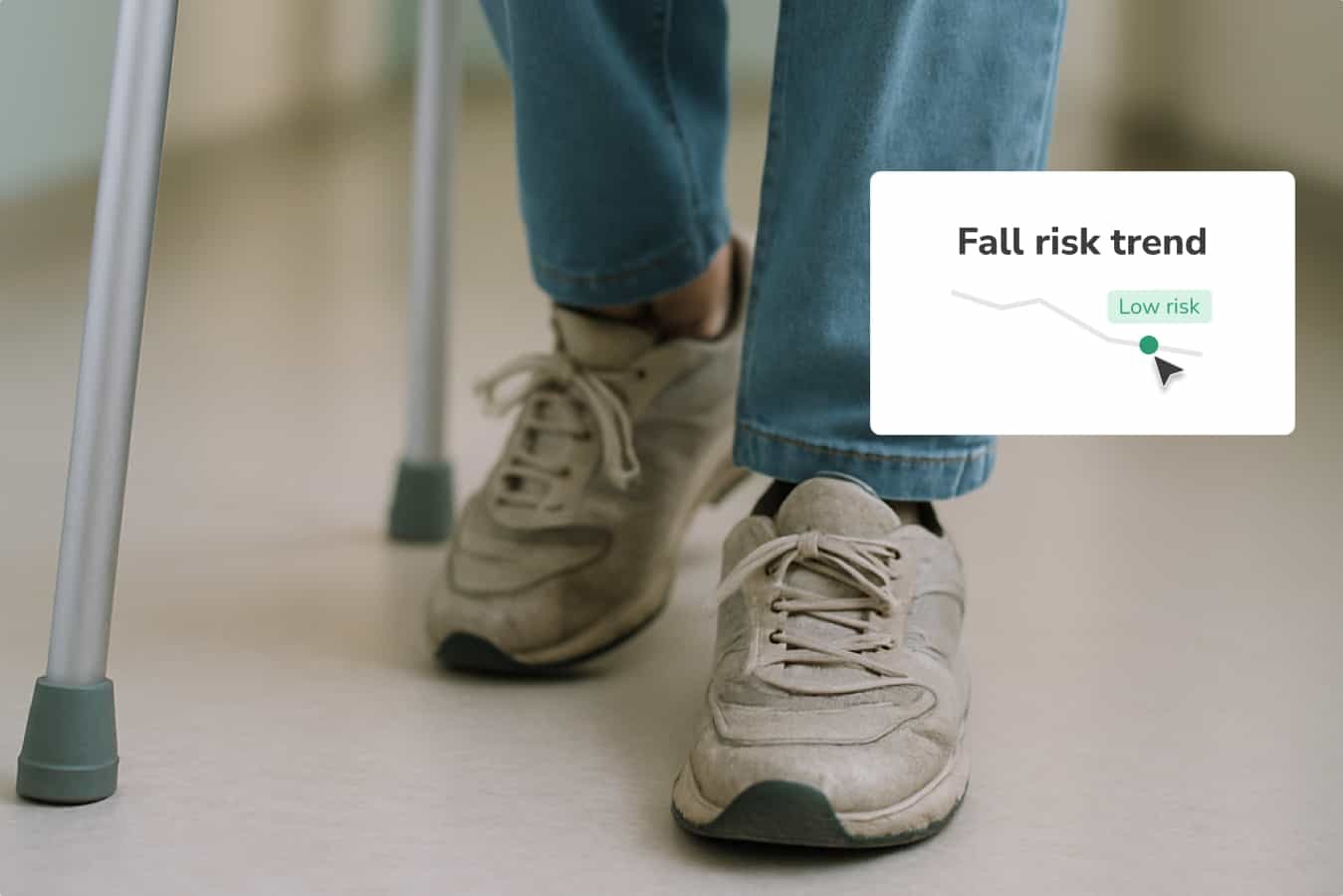 a man walking - closeup on feet