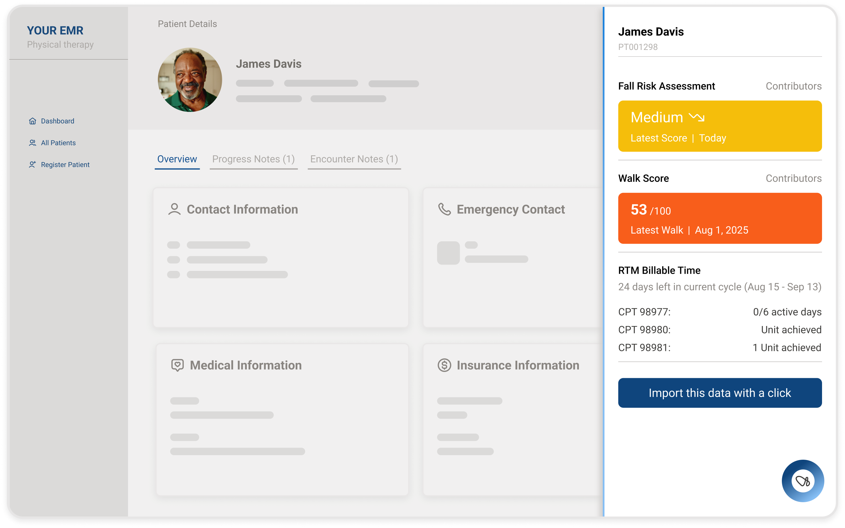 OneStep's EMR integration