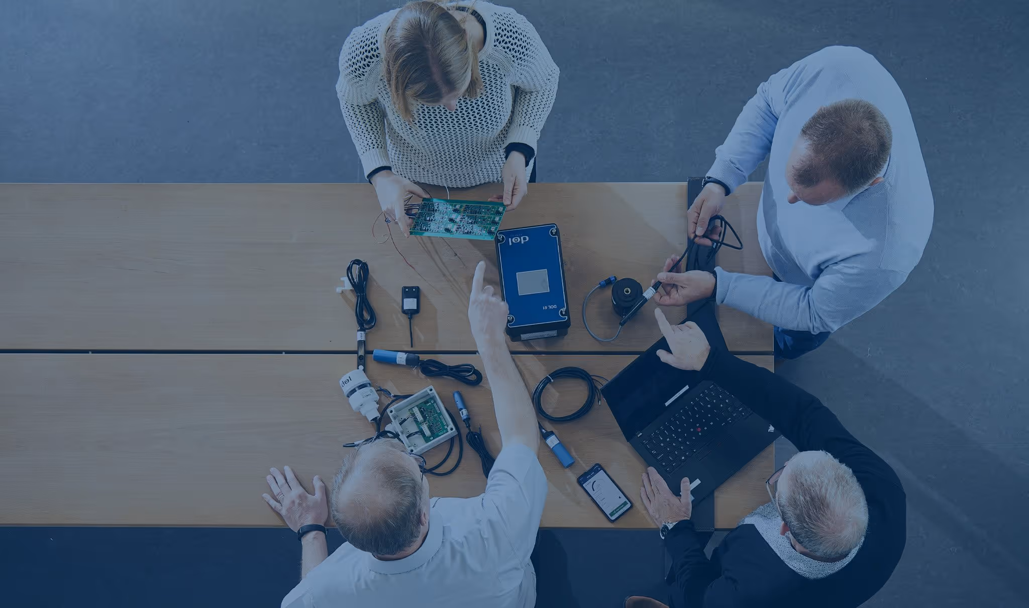 Employees working together