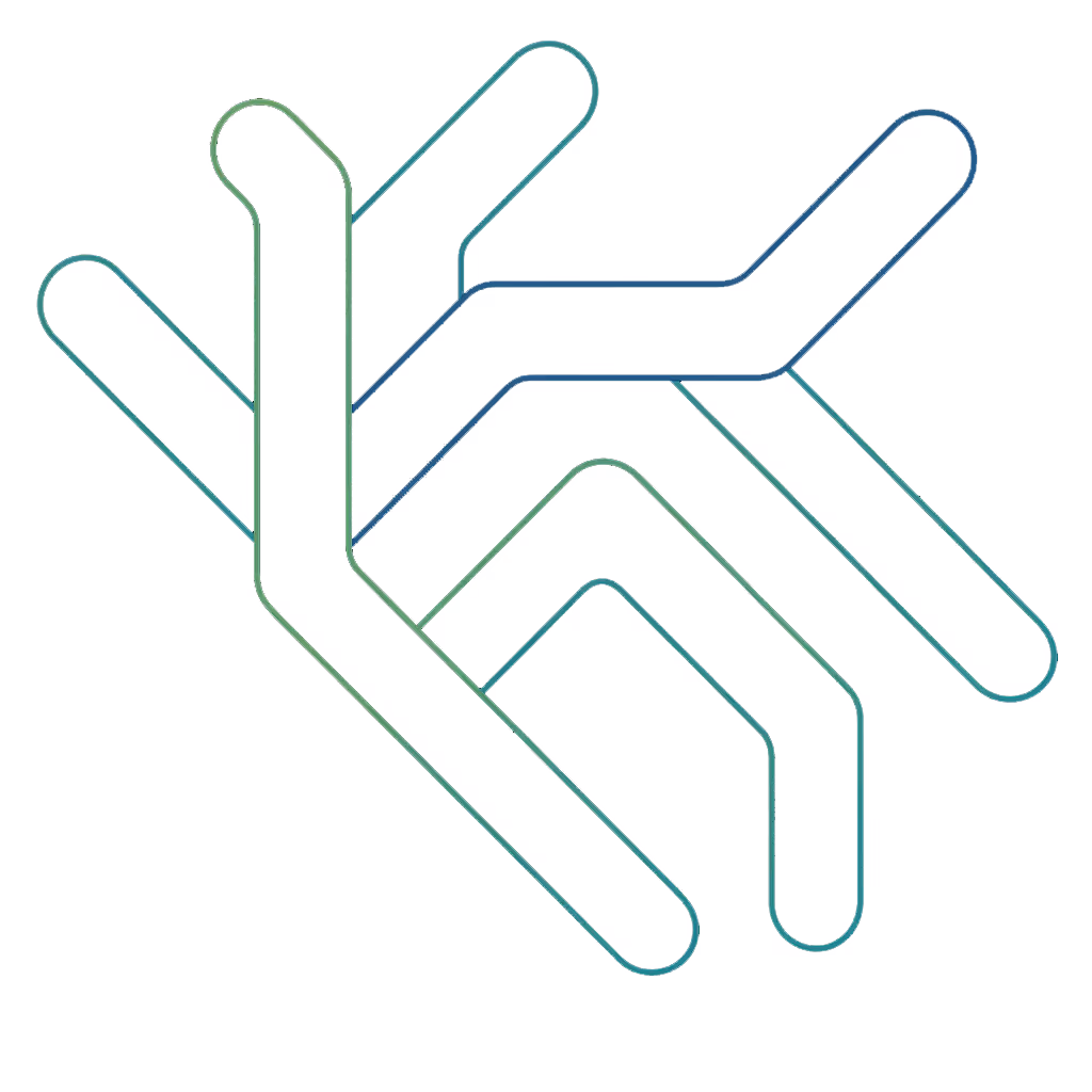 Bytegrow Symbol in Linienstruktur – modernes Corporate Design
