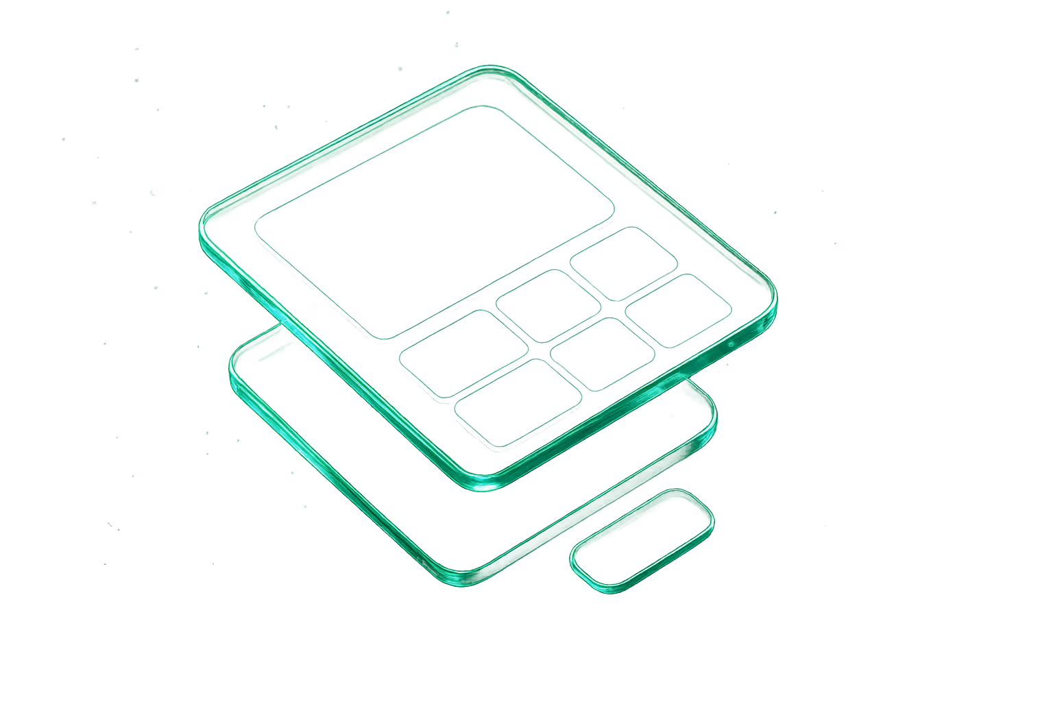 Linien-Icon gestapelter Dokumente – Ressourcen, Dateien oder Medien