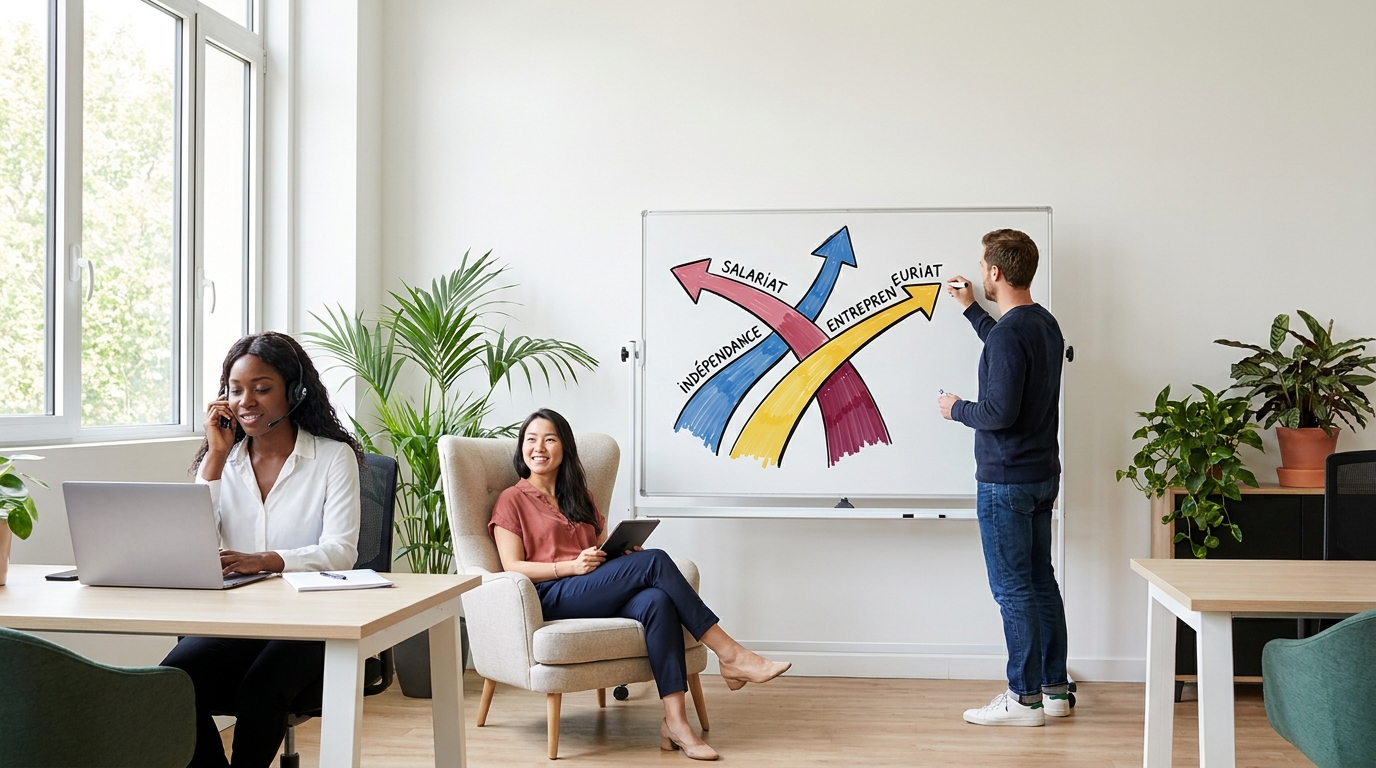 Relation client : salariat, indépendance ou entrepreneuriat, quel modèle choisir ?