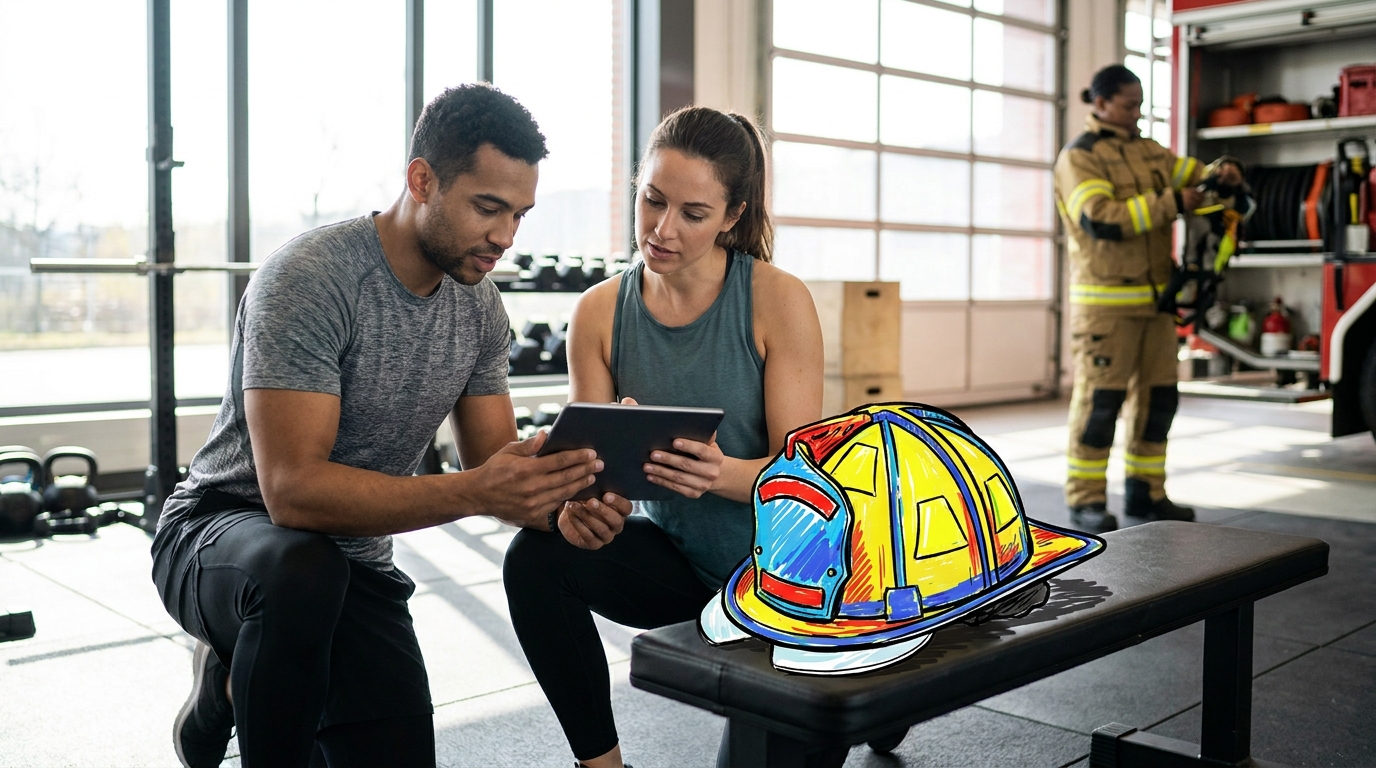 Conditions de travail réelles : coach sportif et sapeur-pompier volontaire