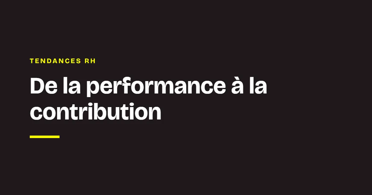 La veille des coachs Chance : De la performance à la contribution
