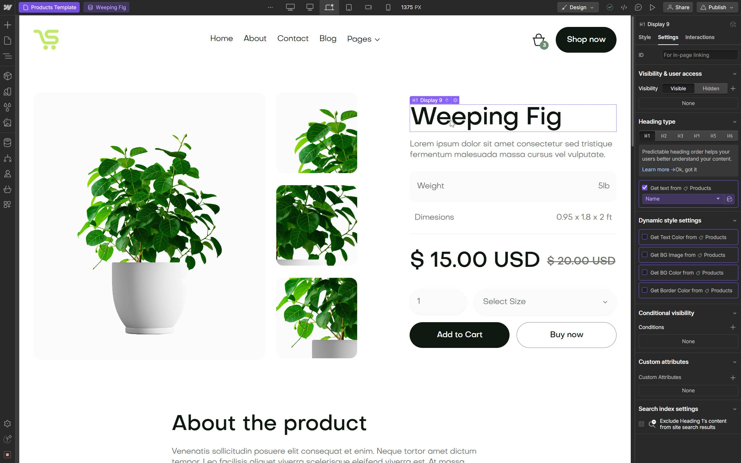 Store X Webflow Template And Ui Kit - Ecommerce Page