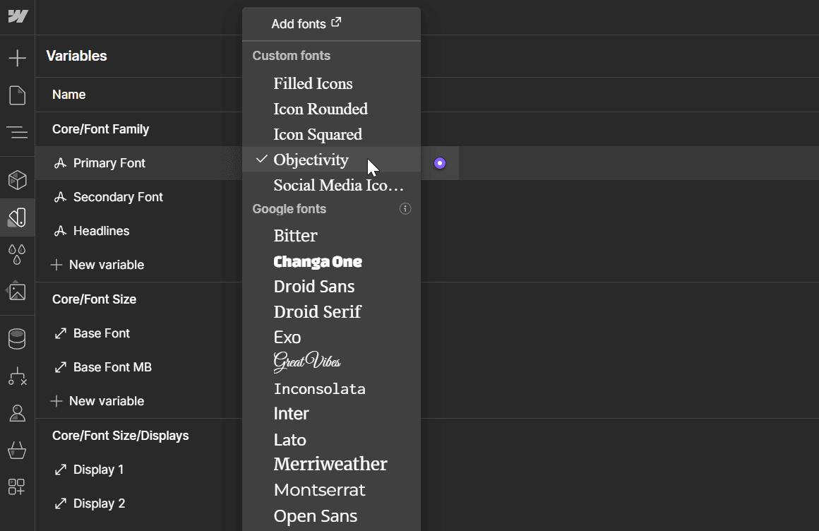 Store X Webflow Template And Ui Kit - Typography
