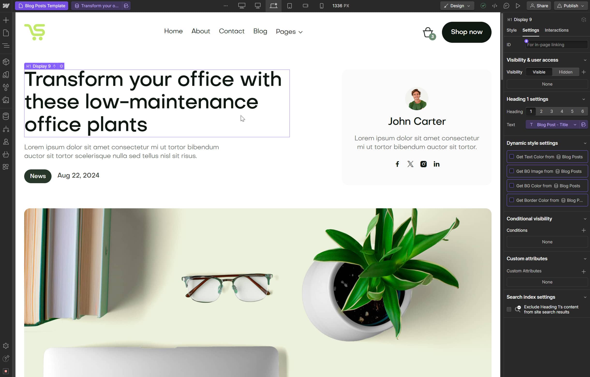 Store X Webflow Template And Ui Kit - Cms Page