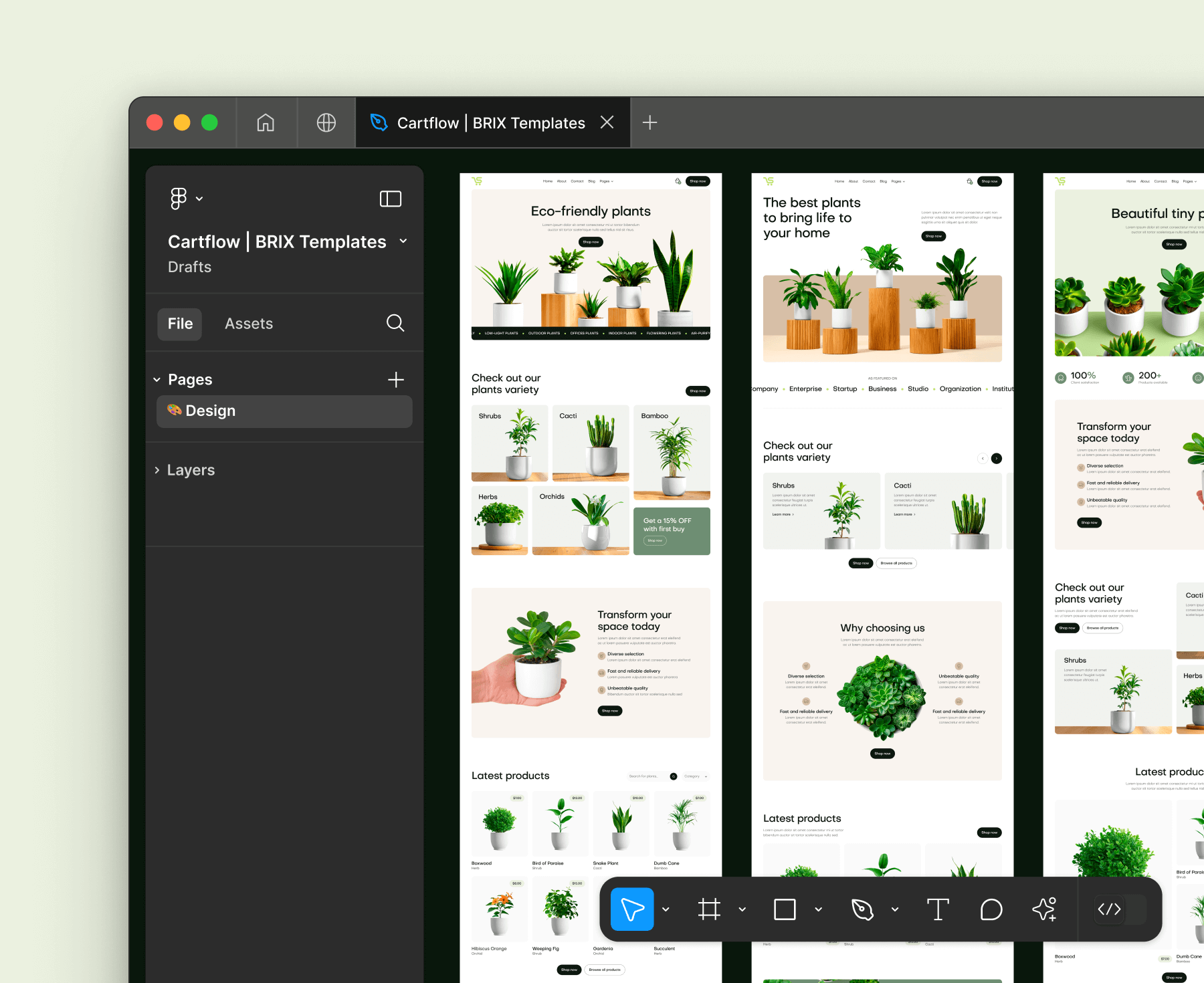 Cartflow - Figma File Included - Ecommerce Store Webflow Template