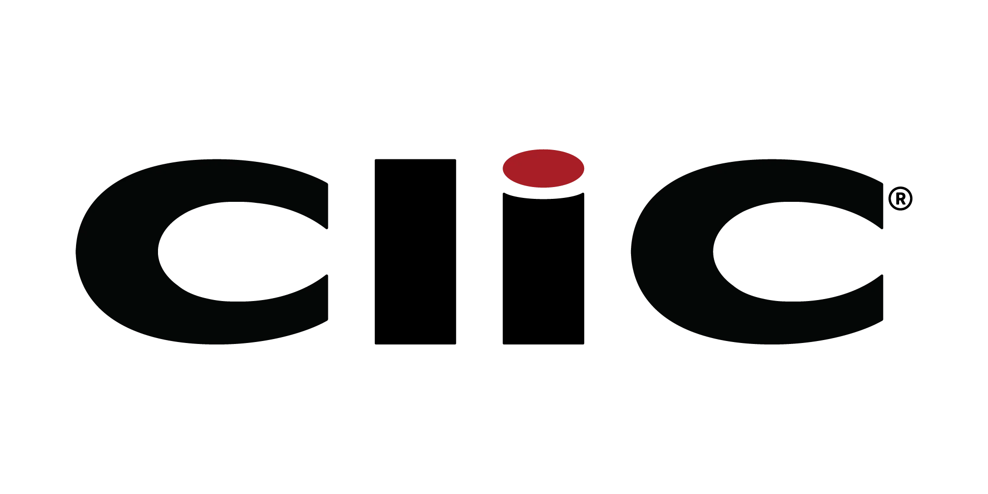 CliC logo with black bold letters and a red dot above the letter i.