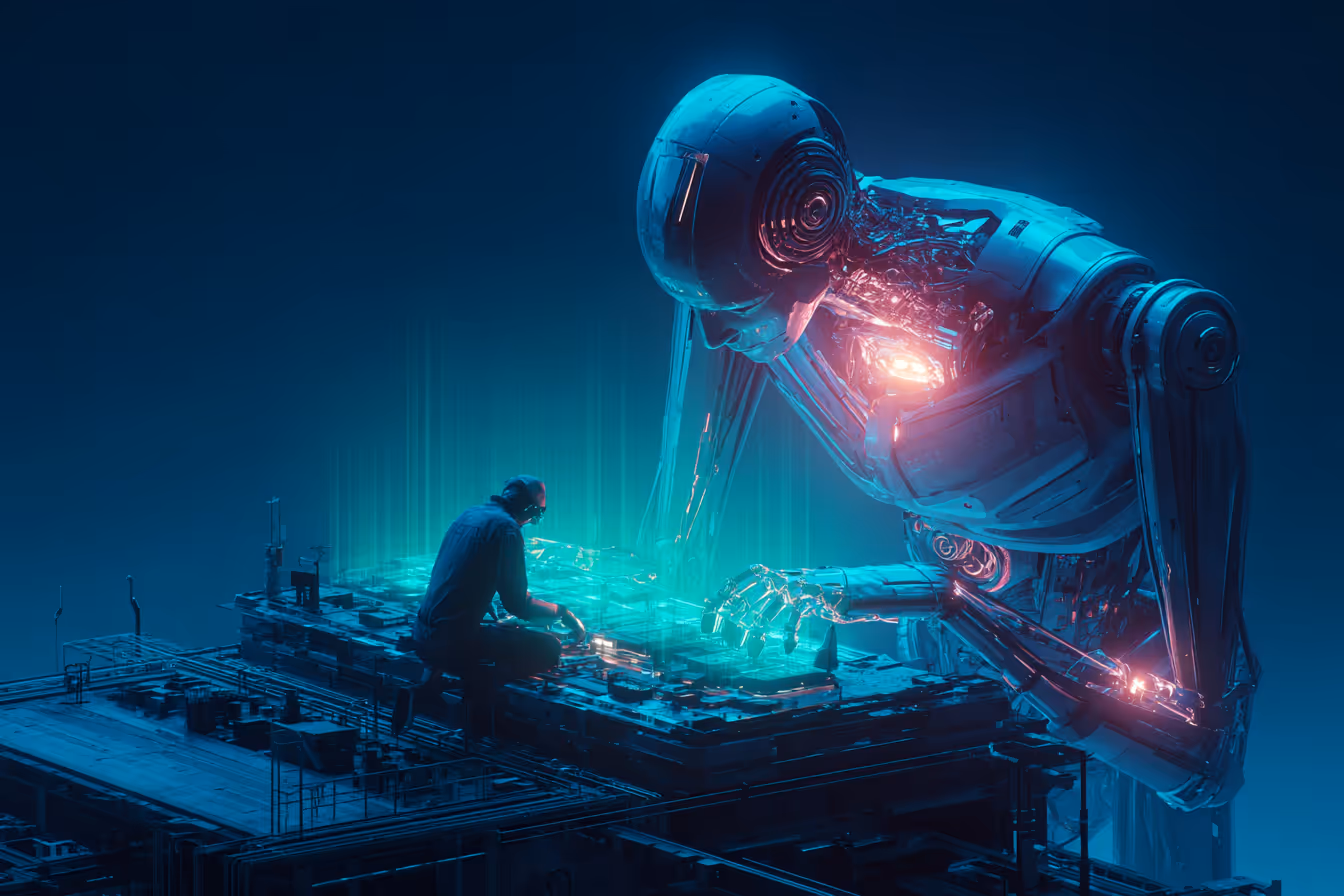 image of healthcare professional using ai software