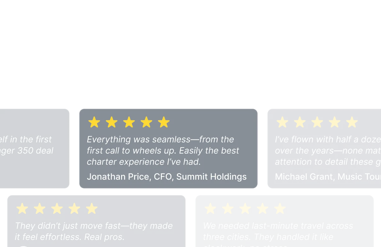 Image showing different testimonials
