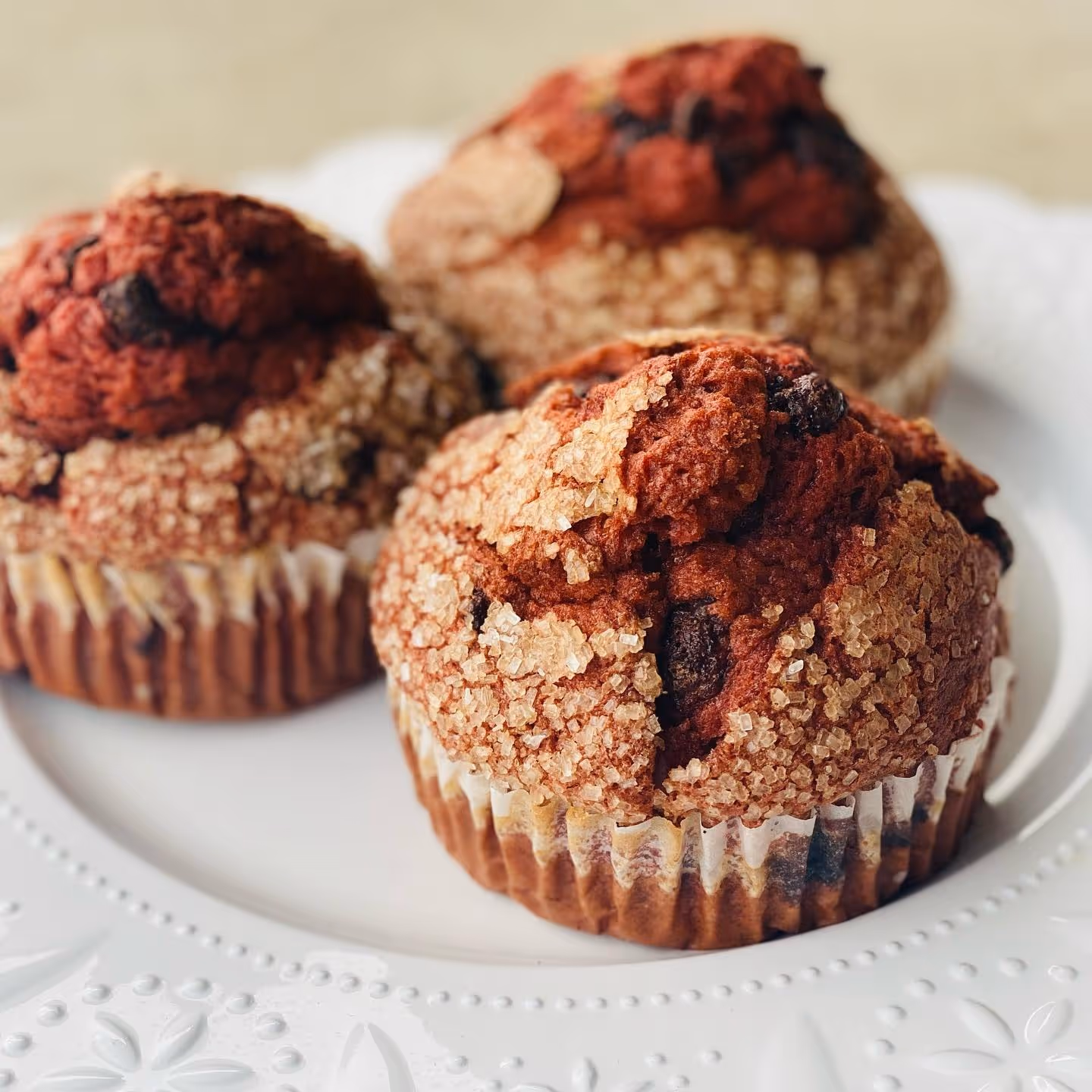 Red velvet muffins