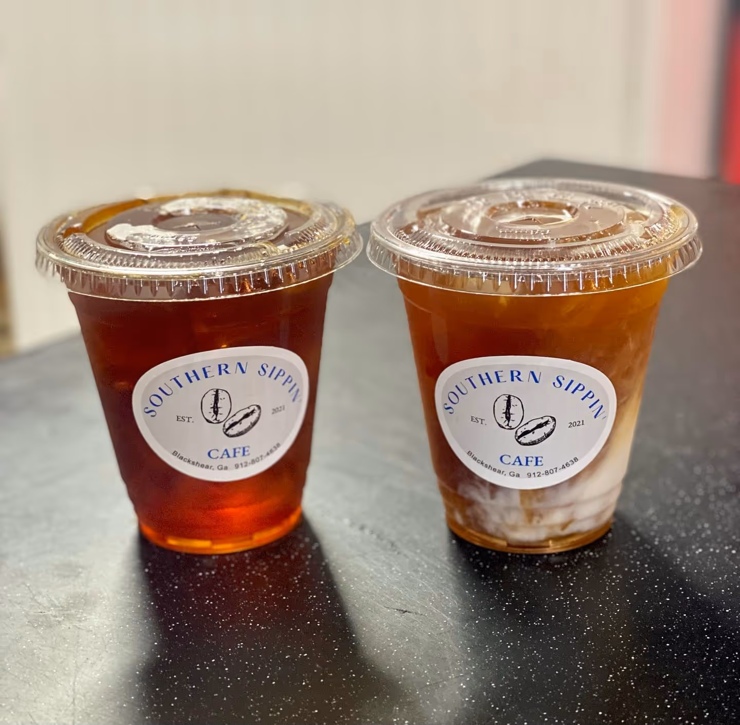 Cold brew and cold brew vanilla late