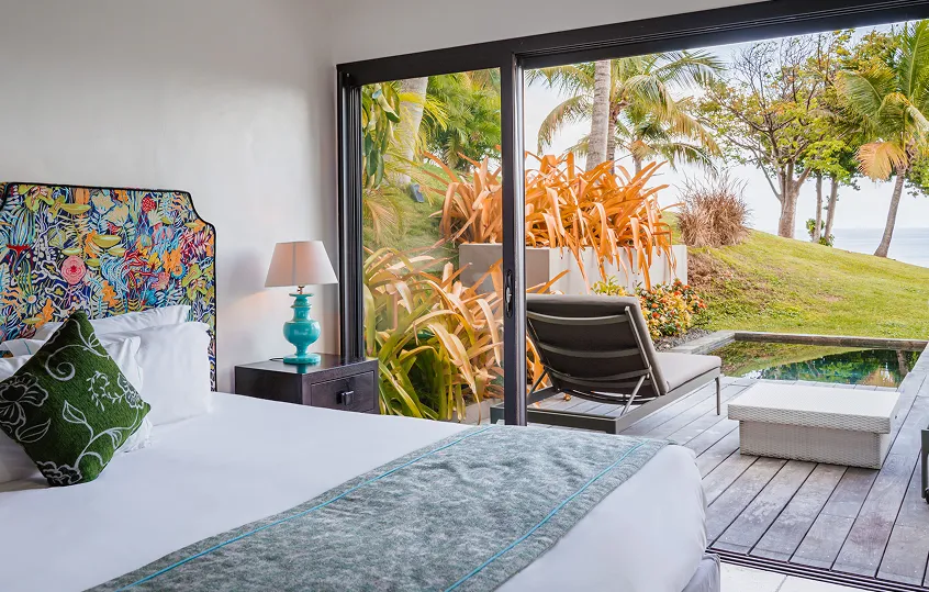Ti Kaz with private pool at La Toubana Hotel & Spa, luxury bungalow rental in Guadeloupe.