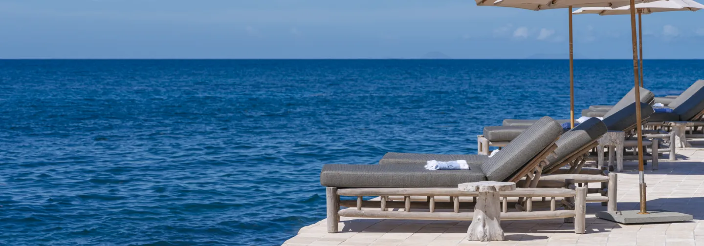 Moment au bord de mer pendant des vacances au soleil à la Toubana Hôtel & Spa.