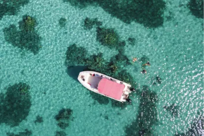 Journée au paradis dans le Grand Cul-de-Sac Marin avec La Toubana Hôtel & Spa, excursion nautique de luxe en Guadeloupe.