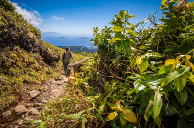 A day at the La Soufrière volcano