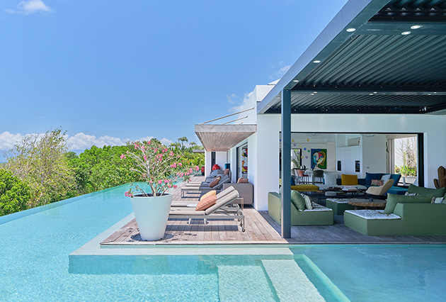 Private pool at Villa Ayati at La Toubana Hotel & Spa, luxury villa in Guadeloupe.