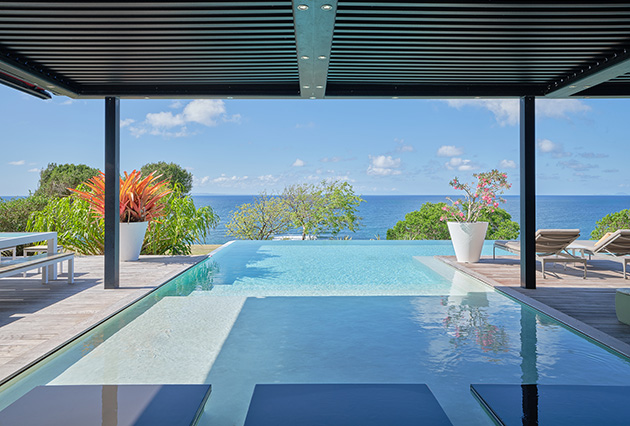 Sea view from Villa Ayati at La Toubana Hotel & Spa, luxury stay in the Caribbean.