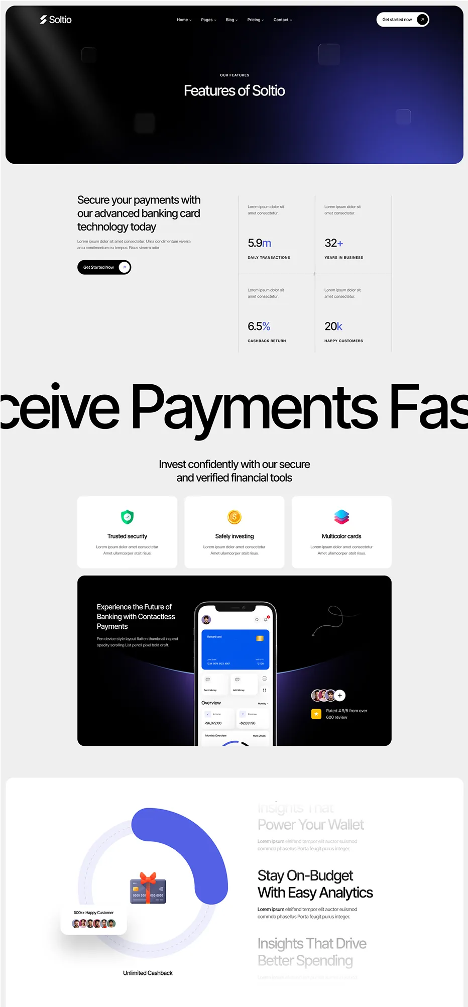 Service page