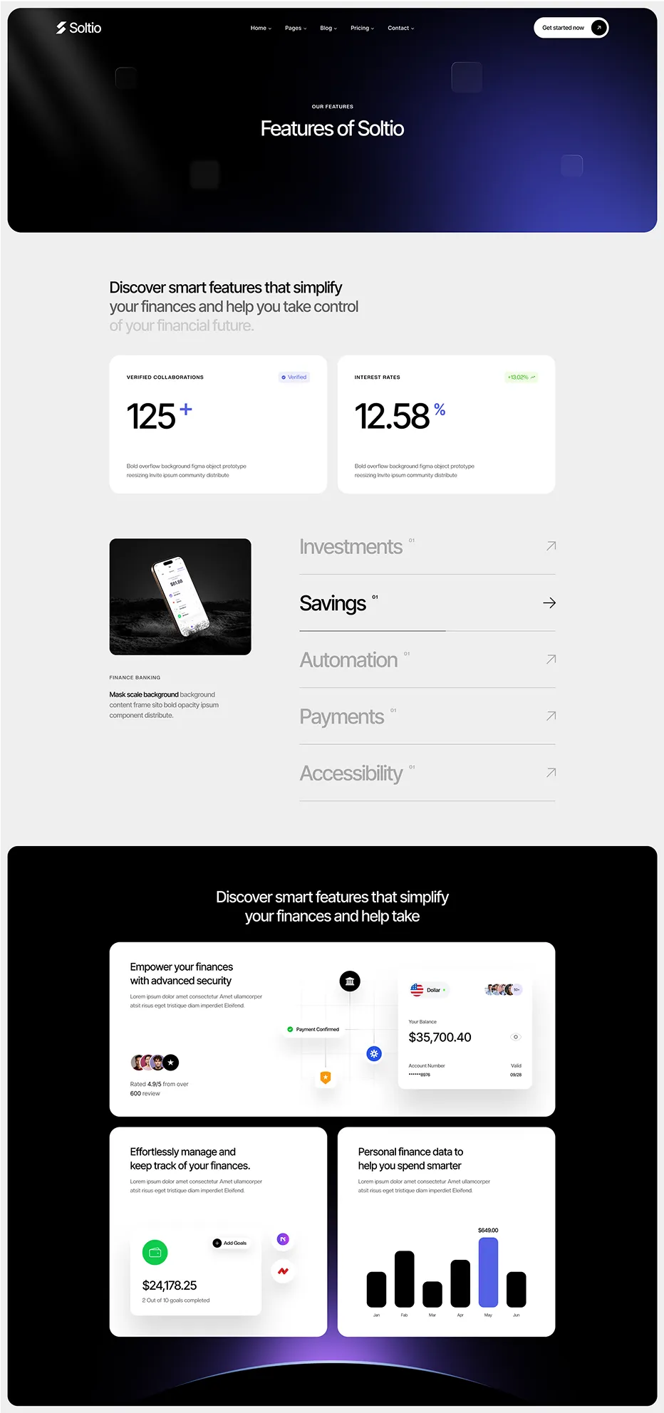 Feature page