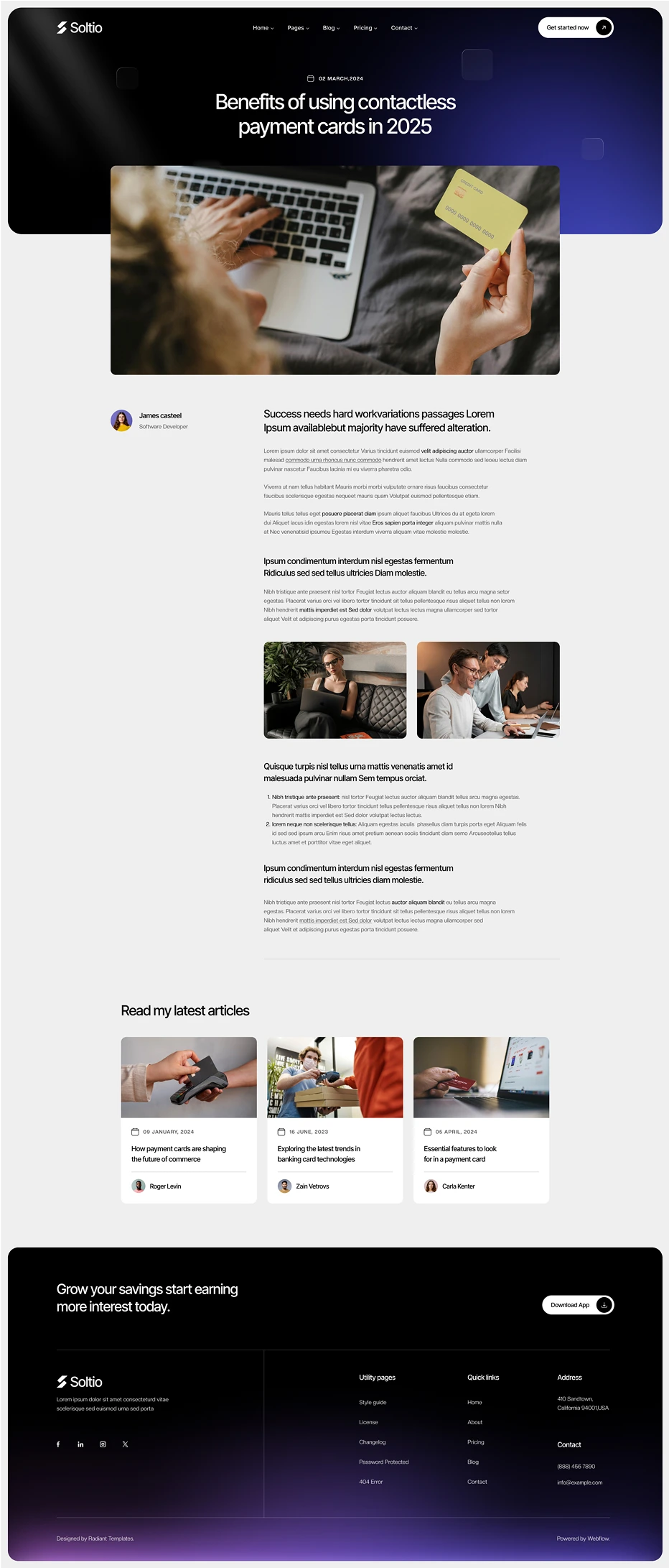 Blog details