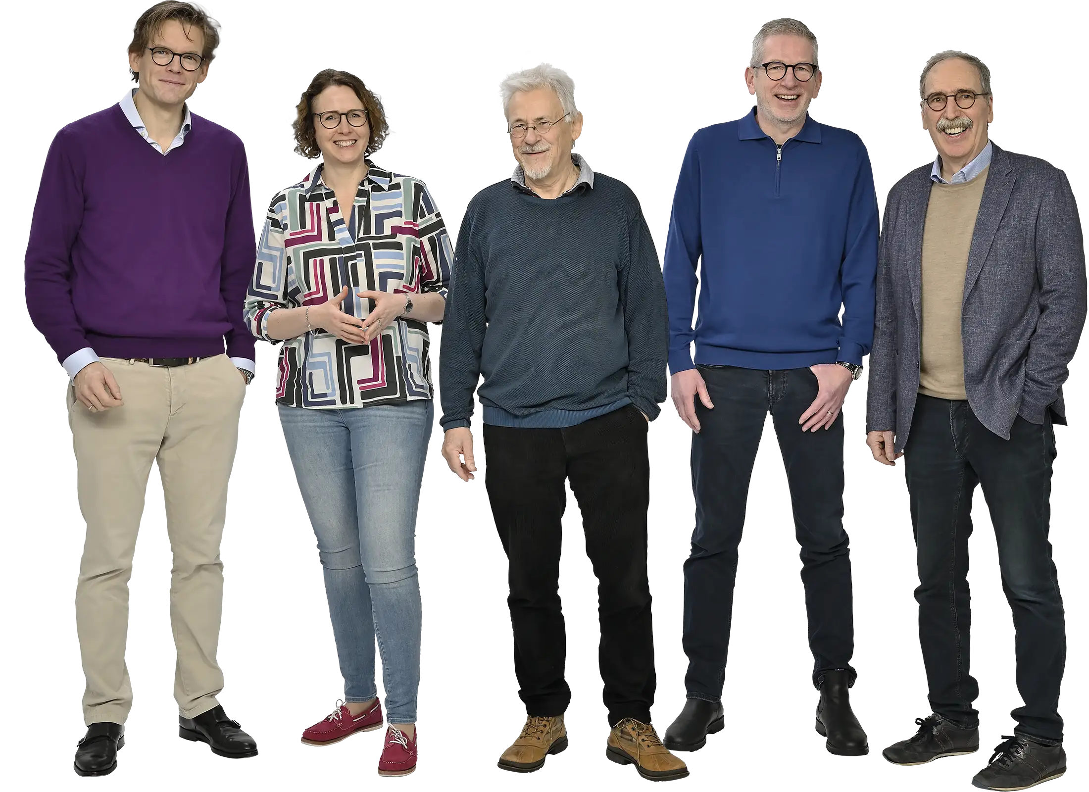 Ein Foto der Partner:innen von KWP Neustadt; von links nach rechts: Nils-Frederik Ilse, Antje Schlobohm, Rainer Kucharzeck, Holger Brückmann, Dr. Ludwig Reeßing