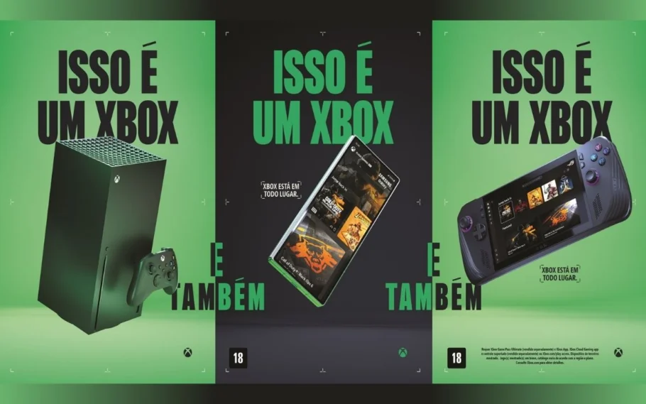 Imagem da campanha "Isso é um Xbox"