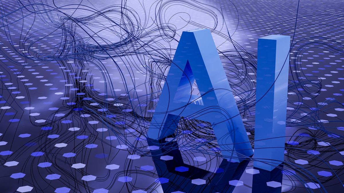 Representacao de inteligencia artificial generativa analisando dados