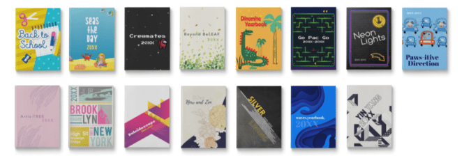 Collection of 15 yearbook themes