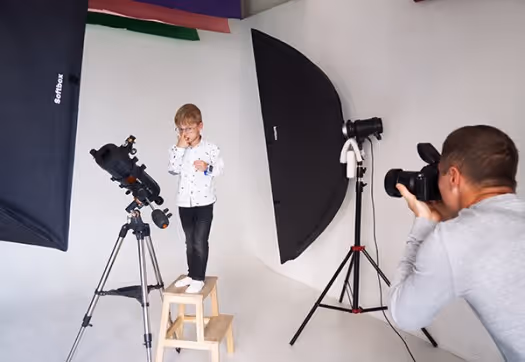 Kindergartner on picture day at school