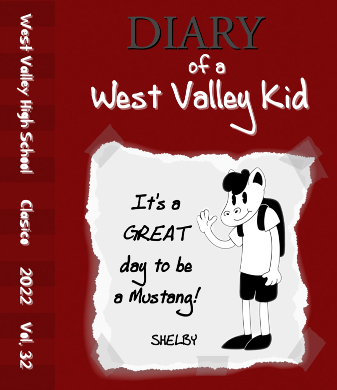 Yearbook cover inspired by Diary of a Wimpy Kid