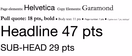 What a yearbook font palette looks like