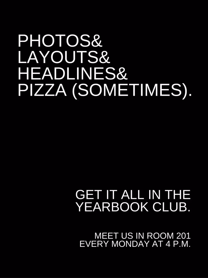 Yearbook Terms Recruiting Poster