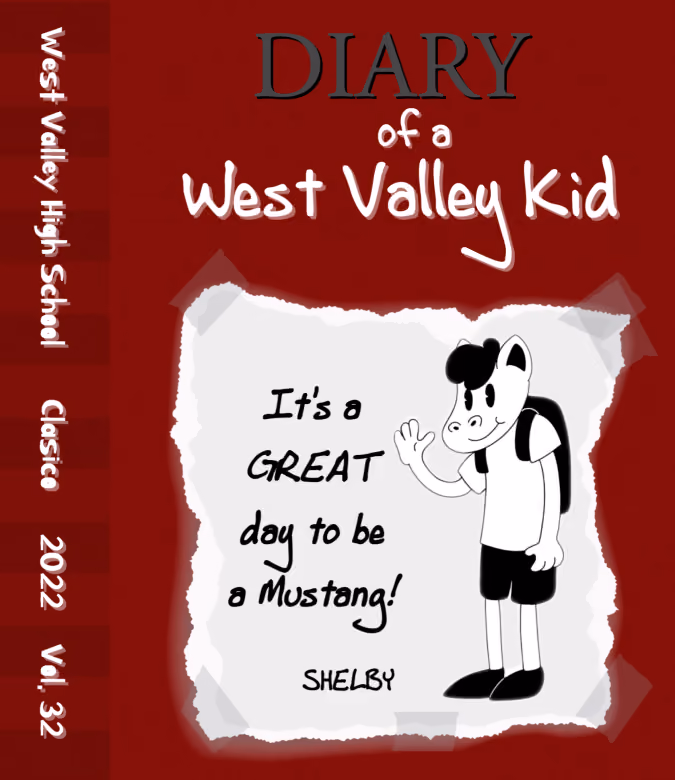 Yearbook cover inspired by Diary of a Wimpy Kid