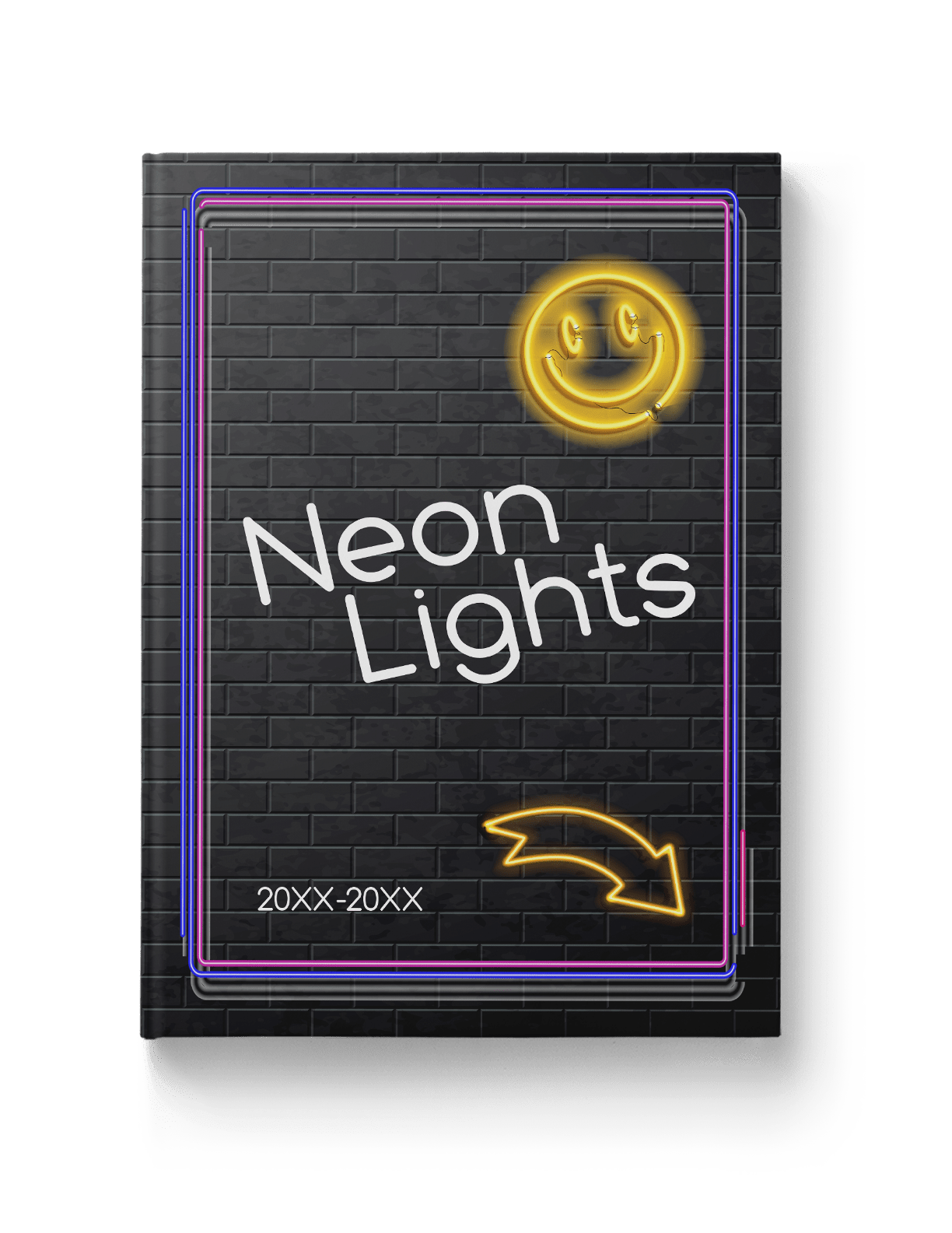 Neon emojis for yearbook theme