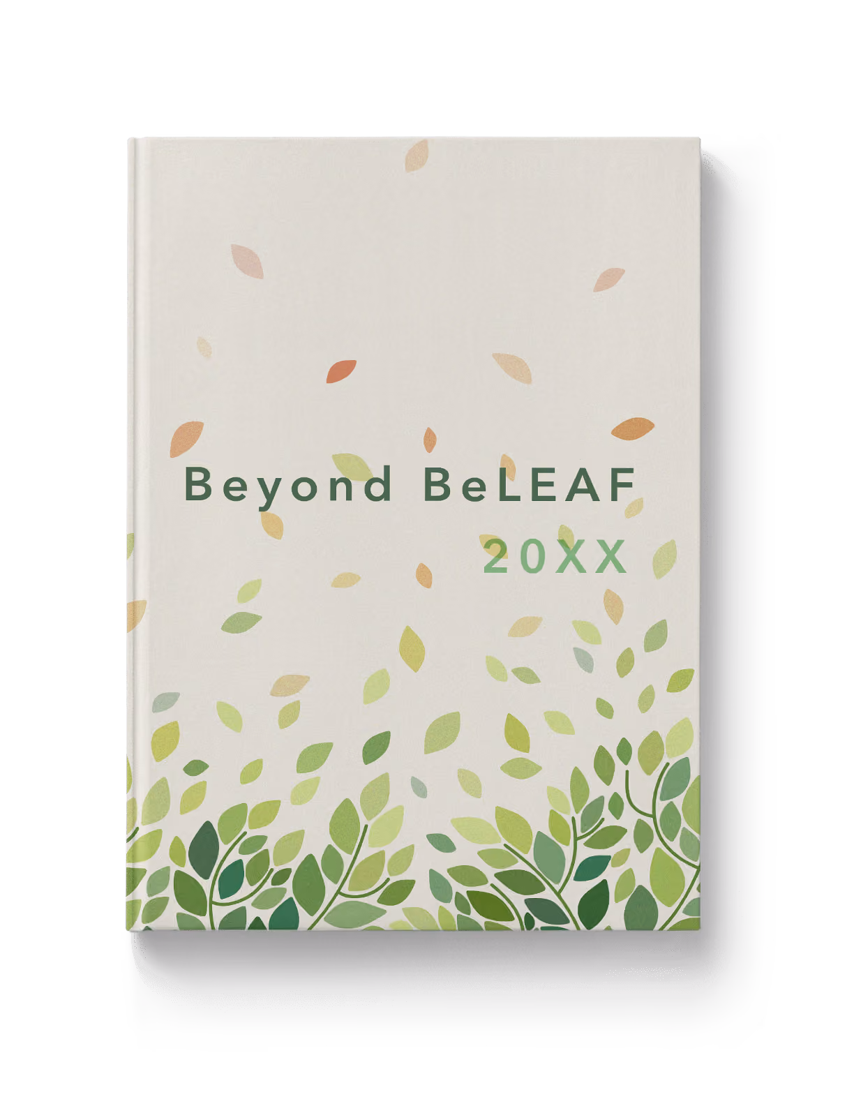 Nature-based illustrative yearbook theme for green schools