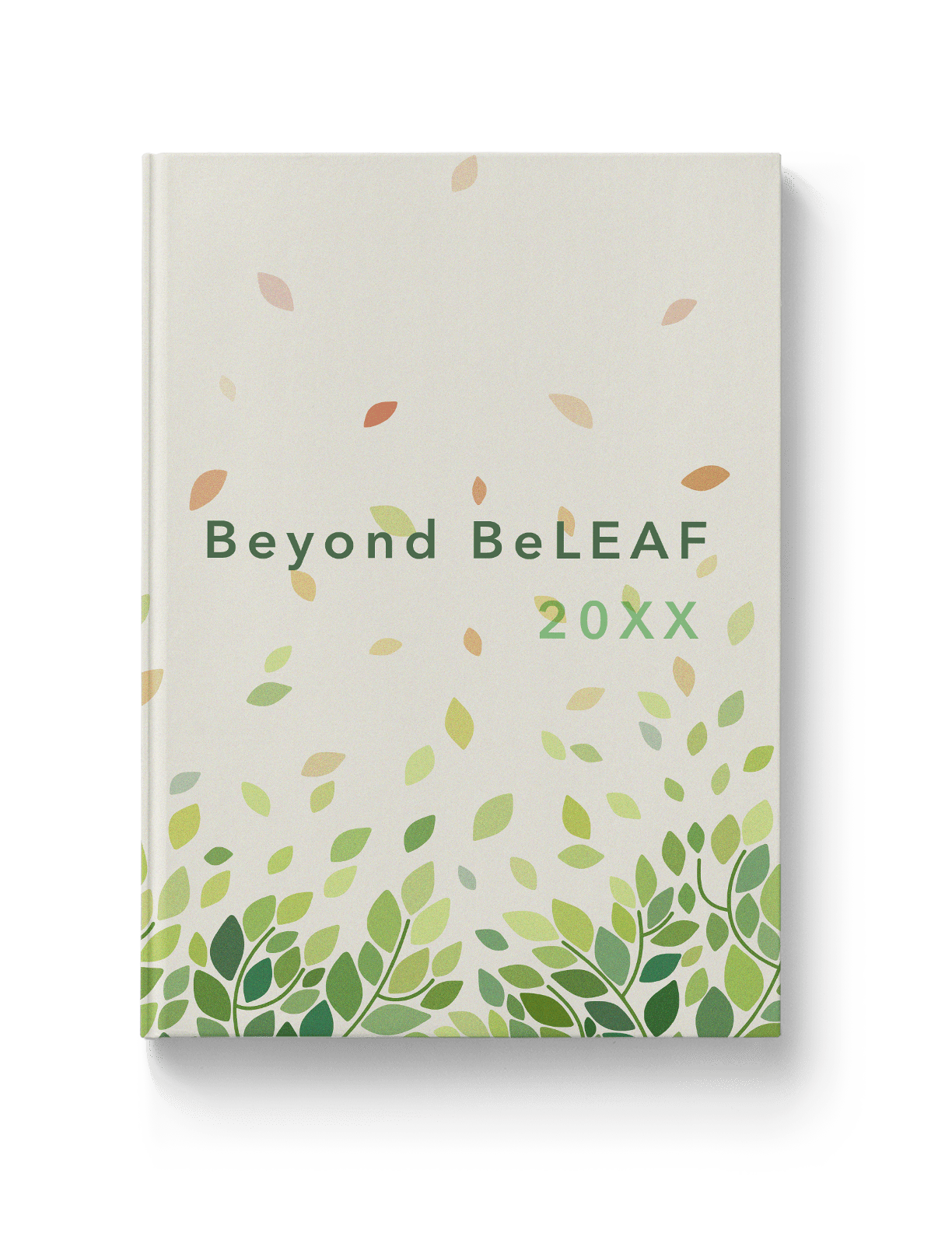 Nature-based illustrative yearbook theme for green schools