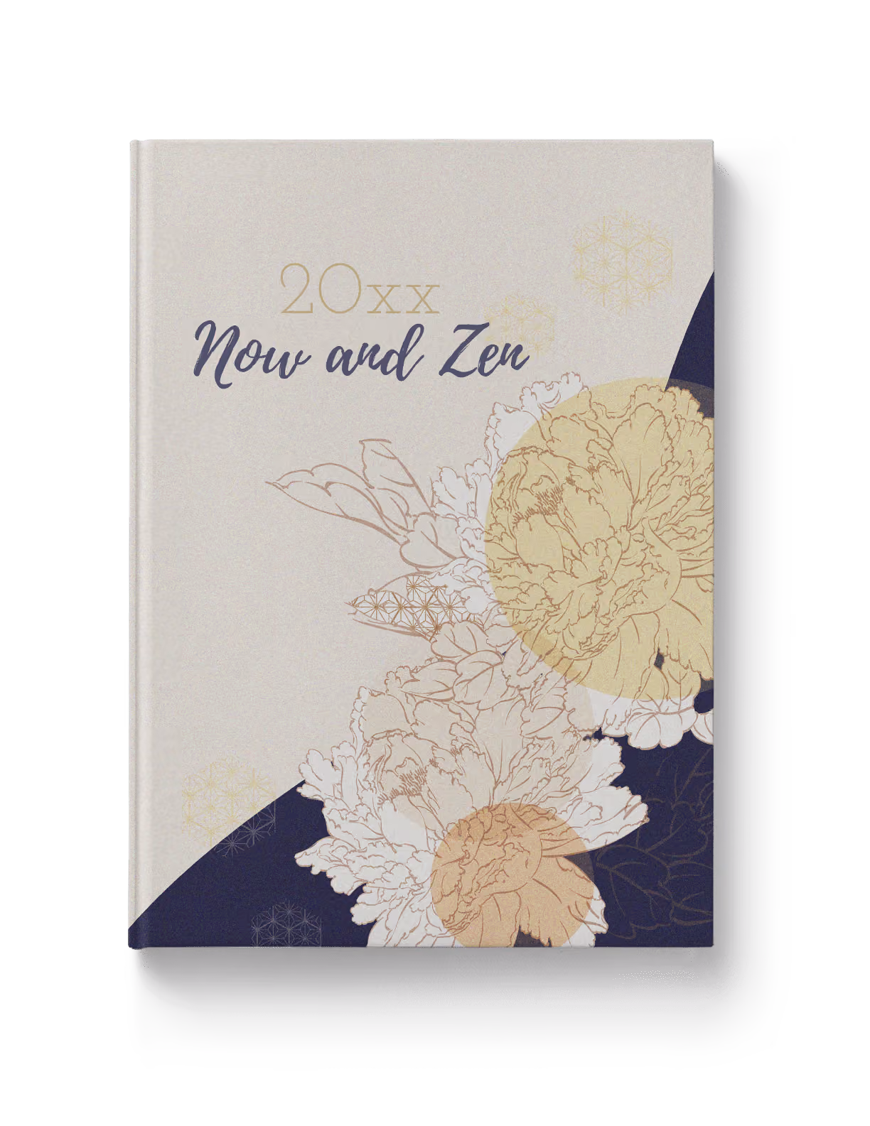 Organic collage design for yearbook theme