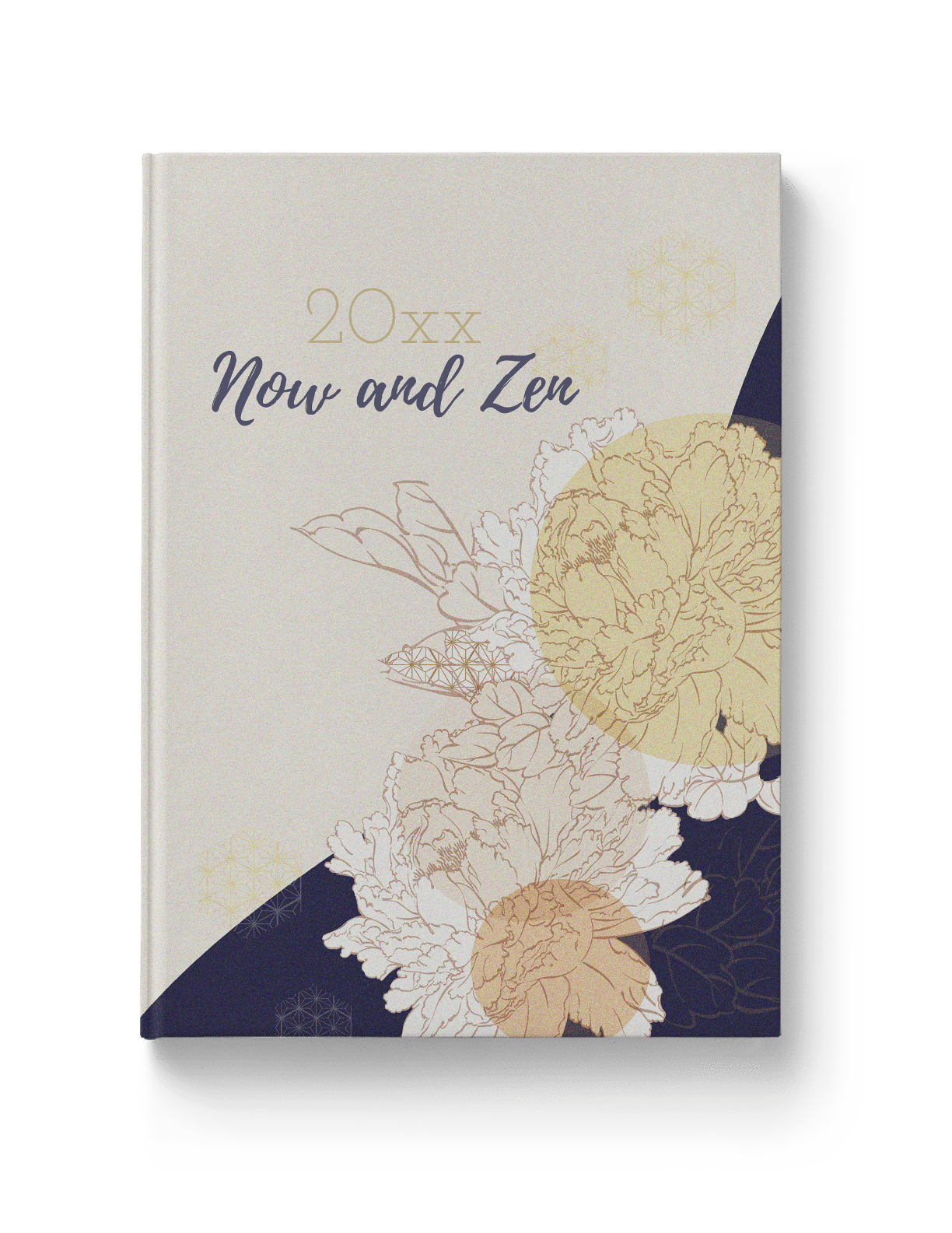 Organic collage design for yearbook theme