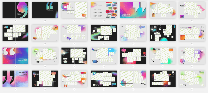 Quote-laden modular yearbook design