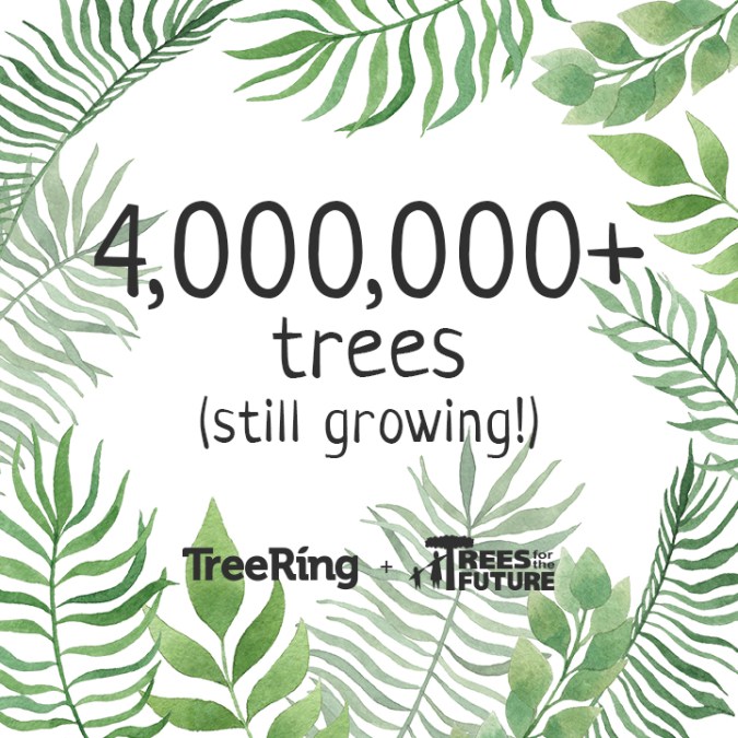 Over 4 Million Trees Planted and still growing