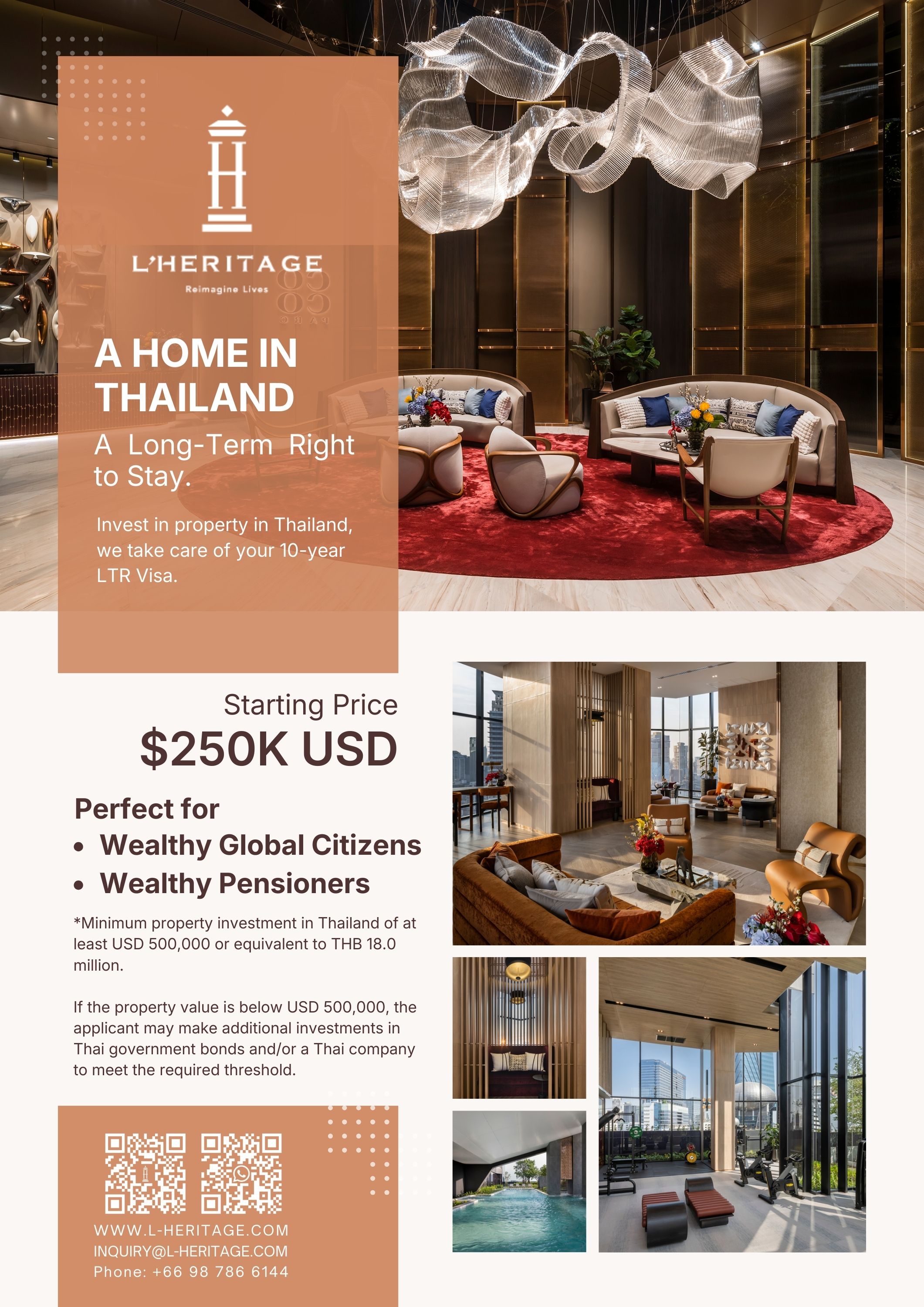 an information poster for private banker