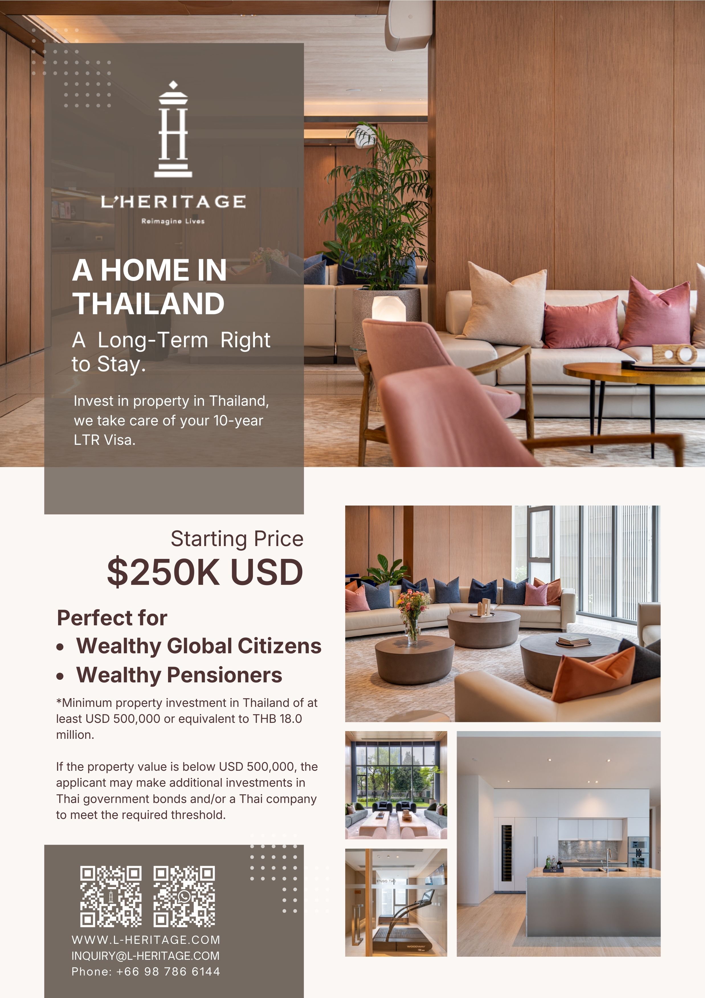 an information poster for private banker